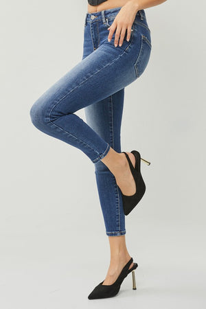Risen Jeans - High Rise Basic Ankle Skinny Jeans - RDP5586 - SaltTree