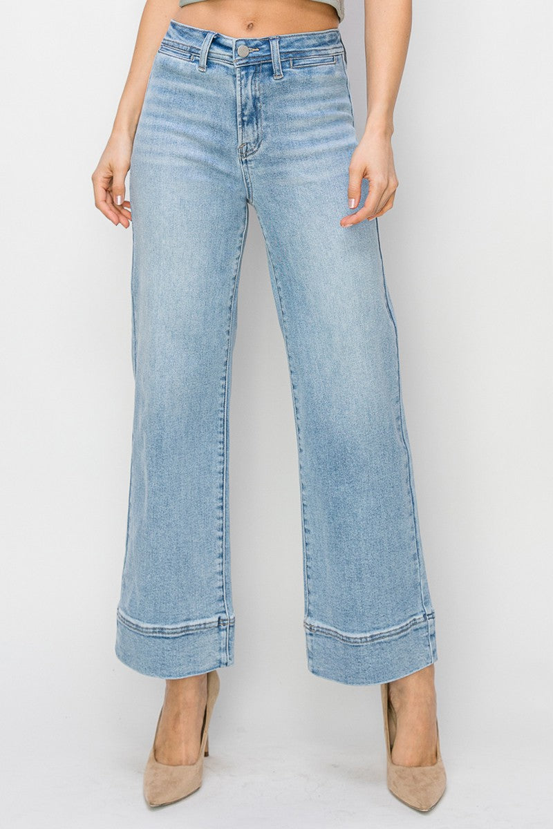Risen Jeans - High Rise Wide Jeans - RDP5620 - SaltTree