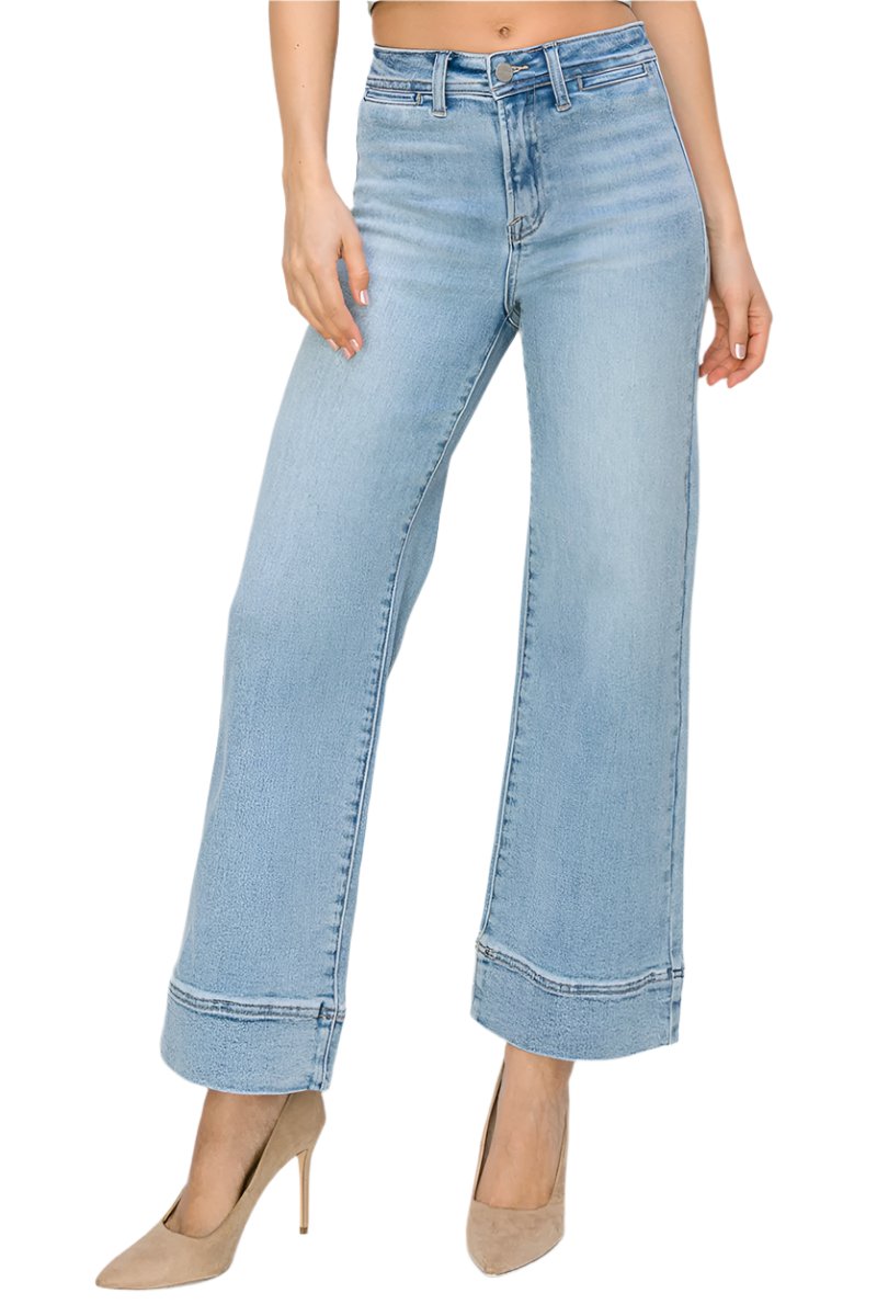 Risen Jeans - High Rise Wide Jeans - RDP5620 - SaltTree