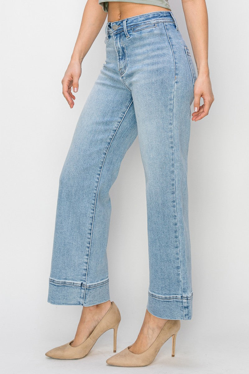 Risen Jeans - High Rise Wide Jeans - RDP5620 - SaltTree