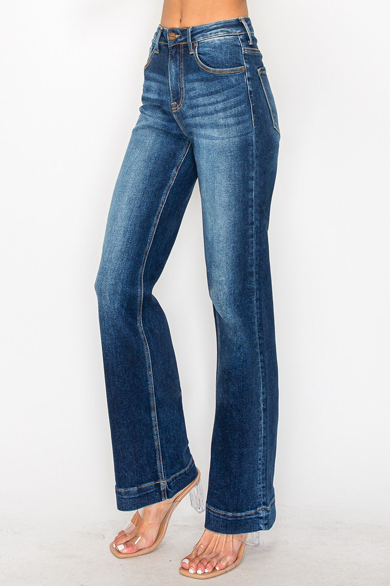 Risen Jeans - High Rise Straight Jeans - RDP5444 - SaltTree