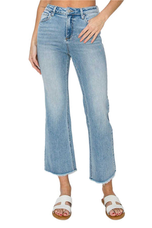 Risen jeans - High Risen Ankle Wide Straight Jeans - RDP5572 - SaltTree