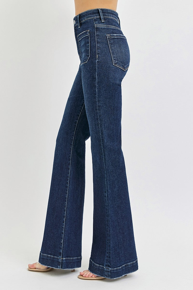 【PORTERNA】Pauling flared jeans The Wanderer Flare - Gracie | High Rise Flare in Gracie Wash