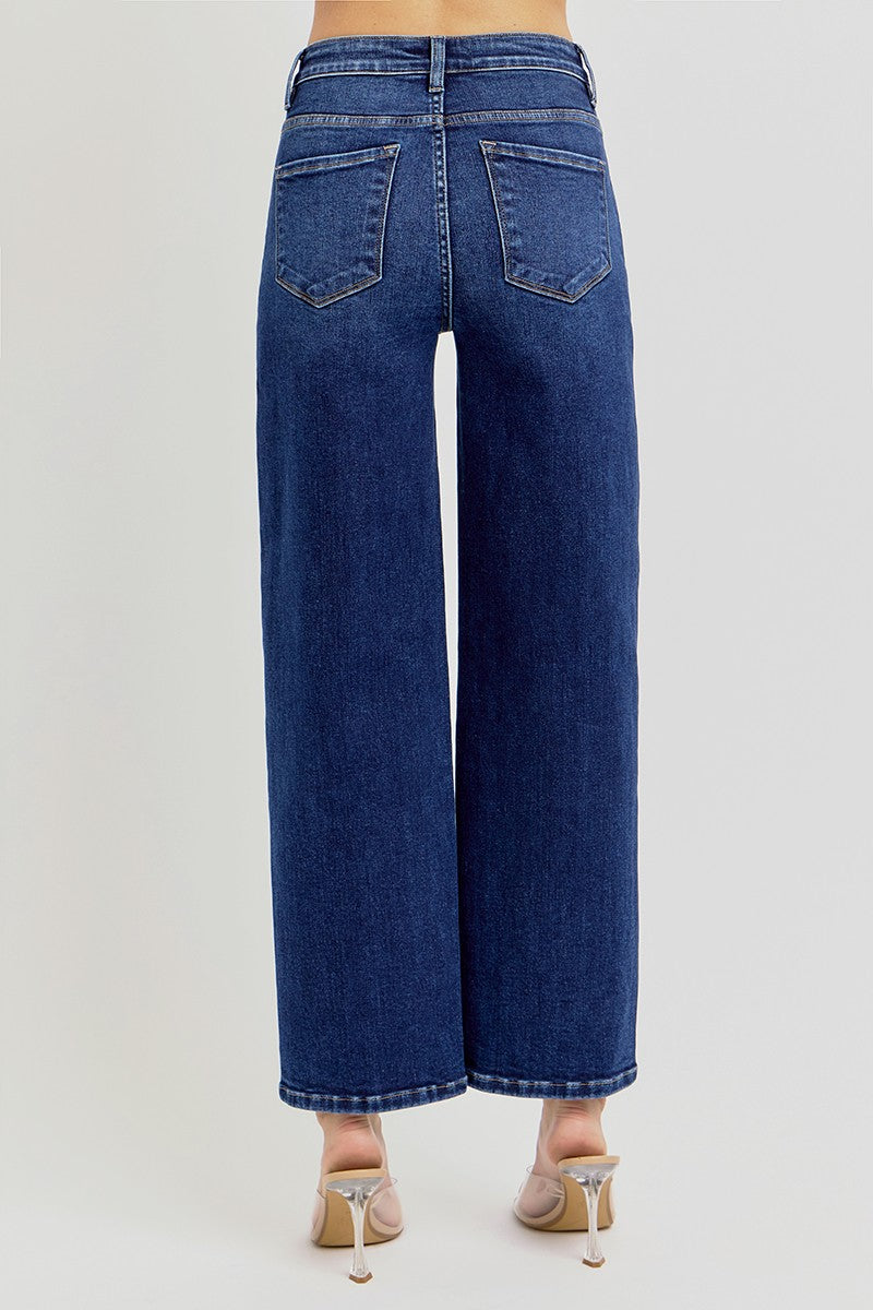Risen JEans - High Rise Crop Boyfriend Tapered Jeans - RDP5976 - SaltTree