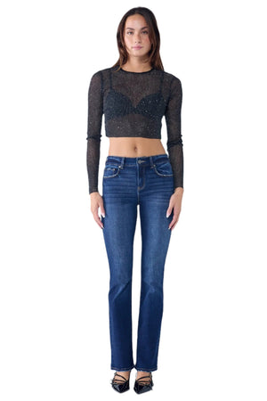 Enjean - High Rise Classic Bootcut Jeans - EP3577s