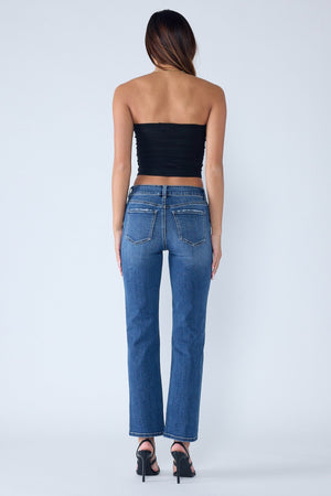 Enjean - Mid Rise Slim Bootcut Jeans - EP3581s