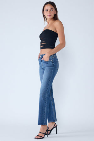 Enjean - Mid Rise Slim Bootcut Jeans - EP3581s