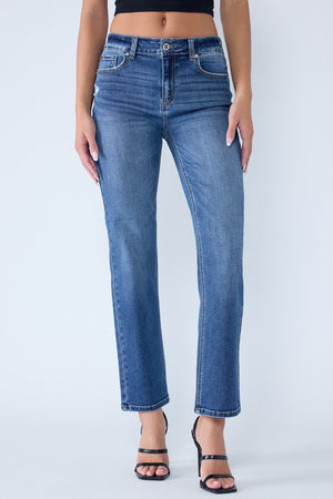 Enjean - Mid Rise Slim Bootcut Jeans - EP3581s