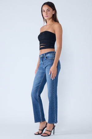 Enjean - Mid Rise Slim Bootcut Jeans - EP3581s