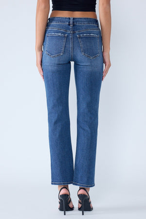 Enjean - Mid Rise Slim Bootcut Jeans - EP3581s