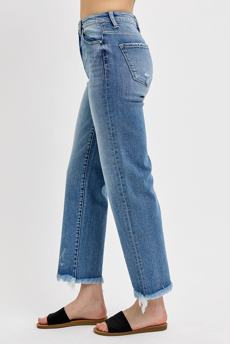 Risen Jeans - High Rise Straight Jeans - RDP5116 - Final