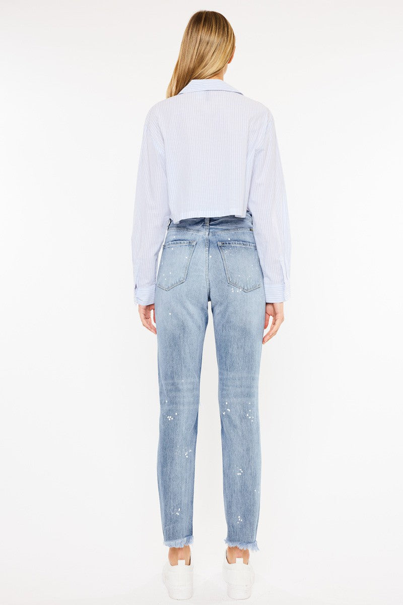 Kancan - Oceana High Rise Slim Straight Jeans - KC8708M - SaltTree