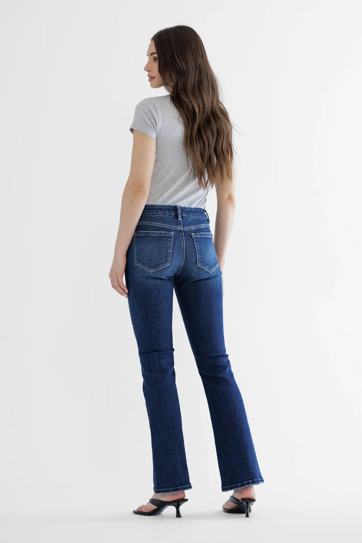 Mica Denim - Mid Rise Boot Cut Jeans - MDP-B511 - SaltTree