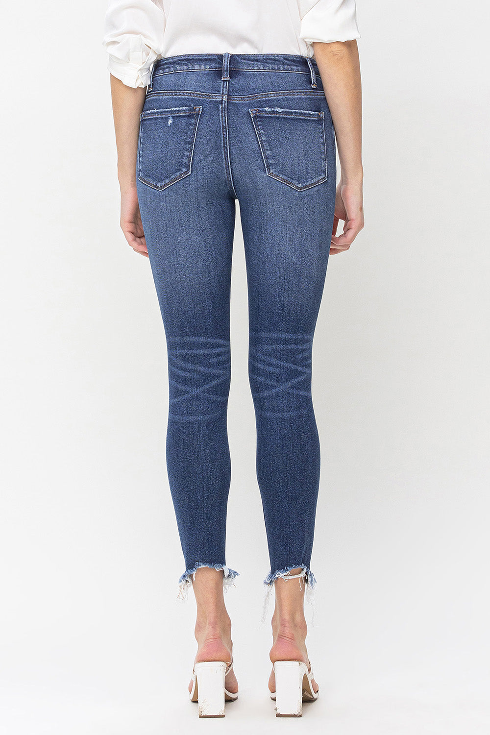 Flying Monkey - High Rise Crop Skinny Jeans - F5238 - SaltTree