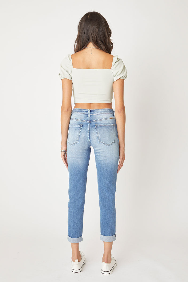 Kancan - Women's High Rise Mom Jeans - kc5118d - SaltTree