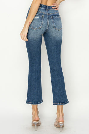 Risen Jeans - High Rise Distressed Ankle Straight Jeans - RDP5758 - SaltTree