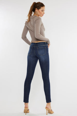 Kancan - Women's Mid Rise Super Skinny Jeans - KKC7085LOH, DH - SaltTree