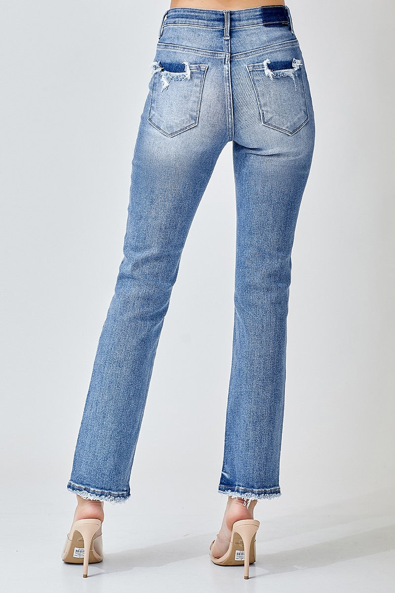 Risen Jeans - Mid Rise - Straight Jeans - RDP5302