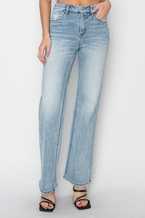 Risen Jeans - High Rise Straight Jeans - RDP5784 - SaltTree