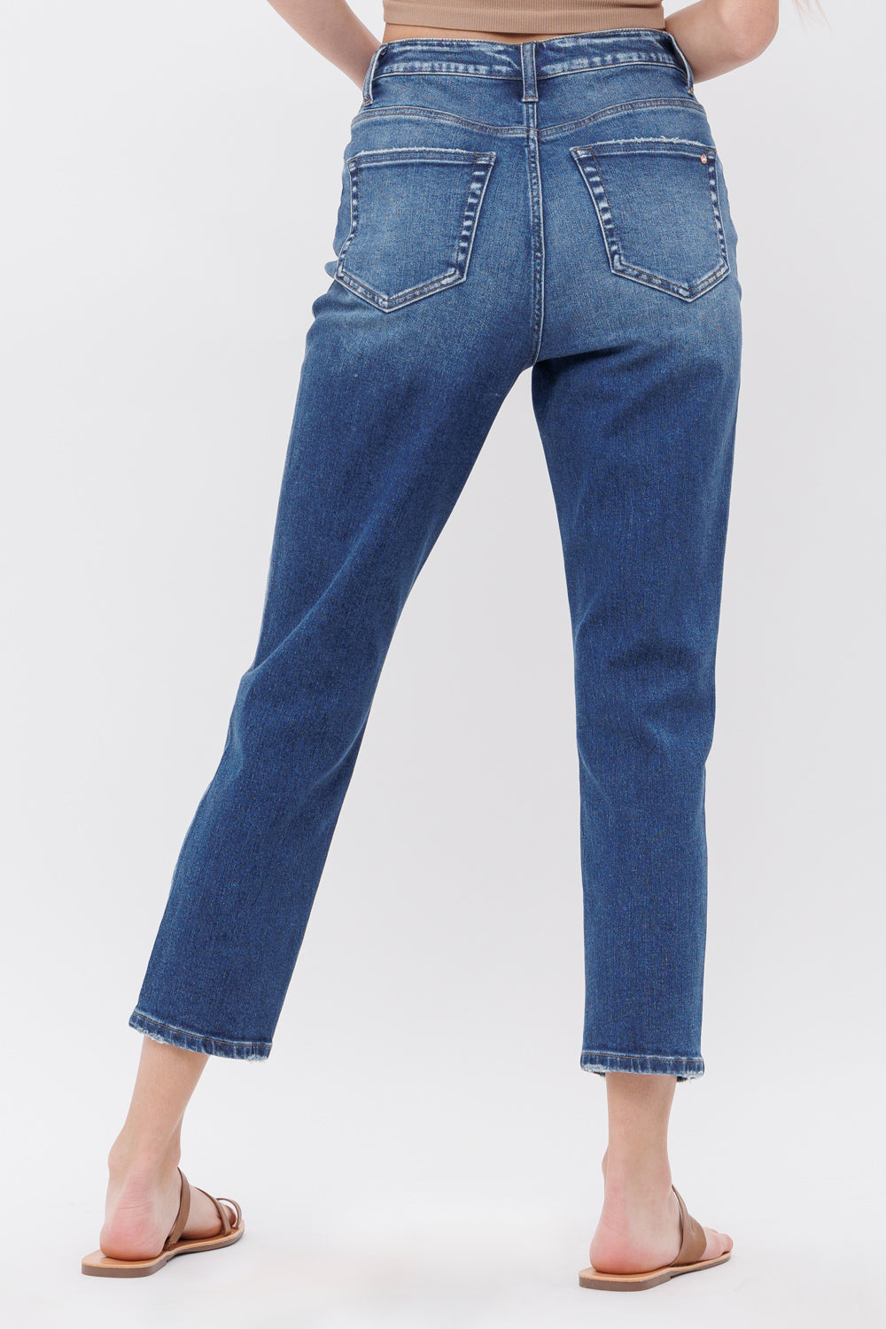 Mica Denim - Tokaji Super High Rise Stretch Mom Jeans - MDP-M143 - SaltTree
