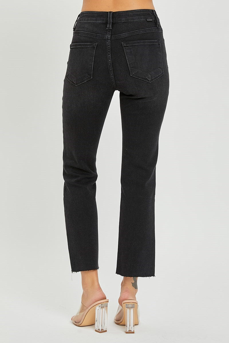 Risen Jeans - Mid Rise Straight Raw Edge Jeans - RDP5203 - SaltTree