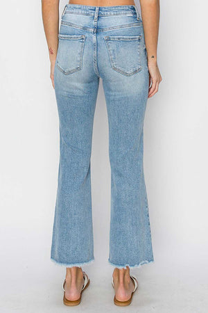 Risen jeans - High Risen Ankle Wide Straight Jeans - RDP5572 - SaltTree