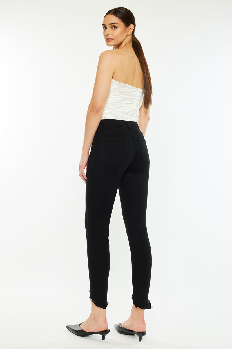 Kancan - Women's High Rise Ankle Skinny Jeans - KC8395-NV - SaltTree