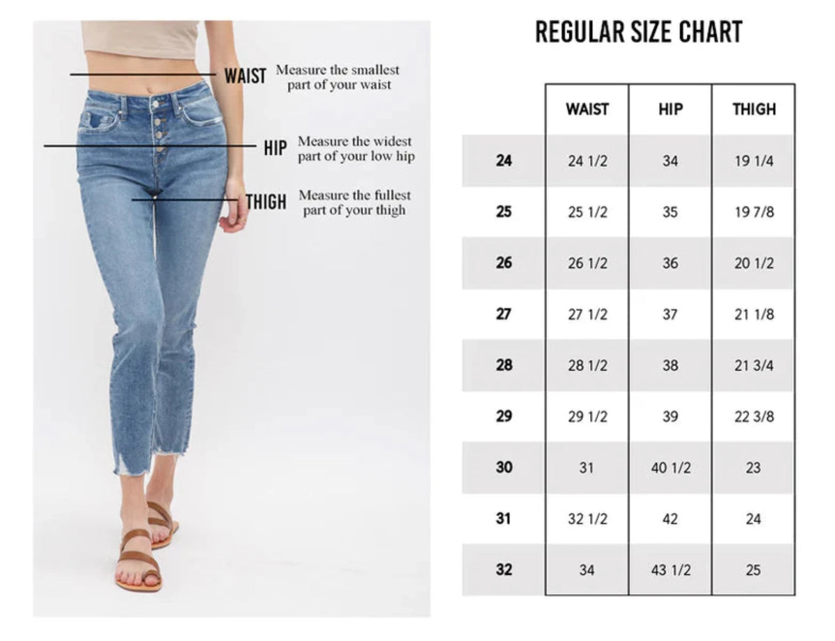 Mica Denim - High Rise Straight Crop - MDP-T3014M - SaltTree
