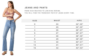 Risen Jeans - High Rise Ankle Flare Jeans - RDP5735 - SaltTree