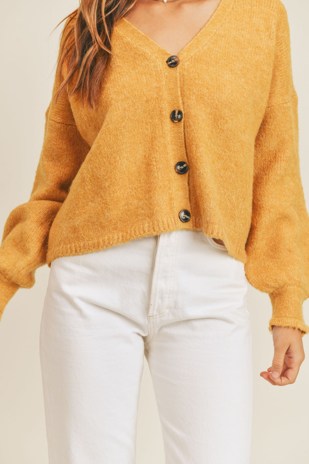 MABLE Long Sleeve Button Down Sweater Cardigan - SaltTree