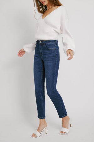 Kancan - Adaline High Rise Slim Straight Jeans - kc11252