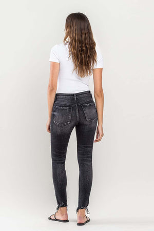 Lovervet Raw Hem Cropped Skinny Jeans - SaltTree