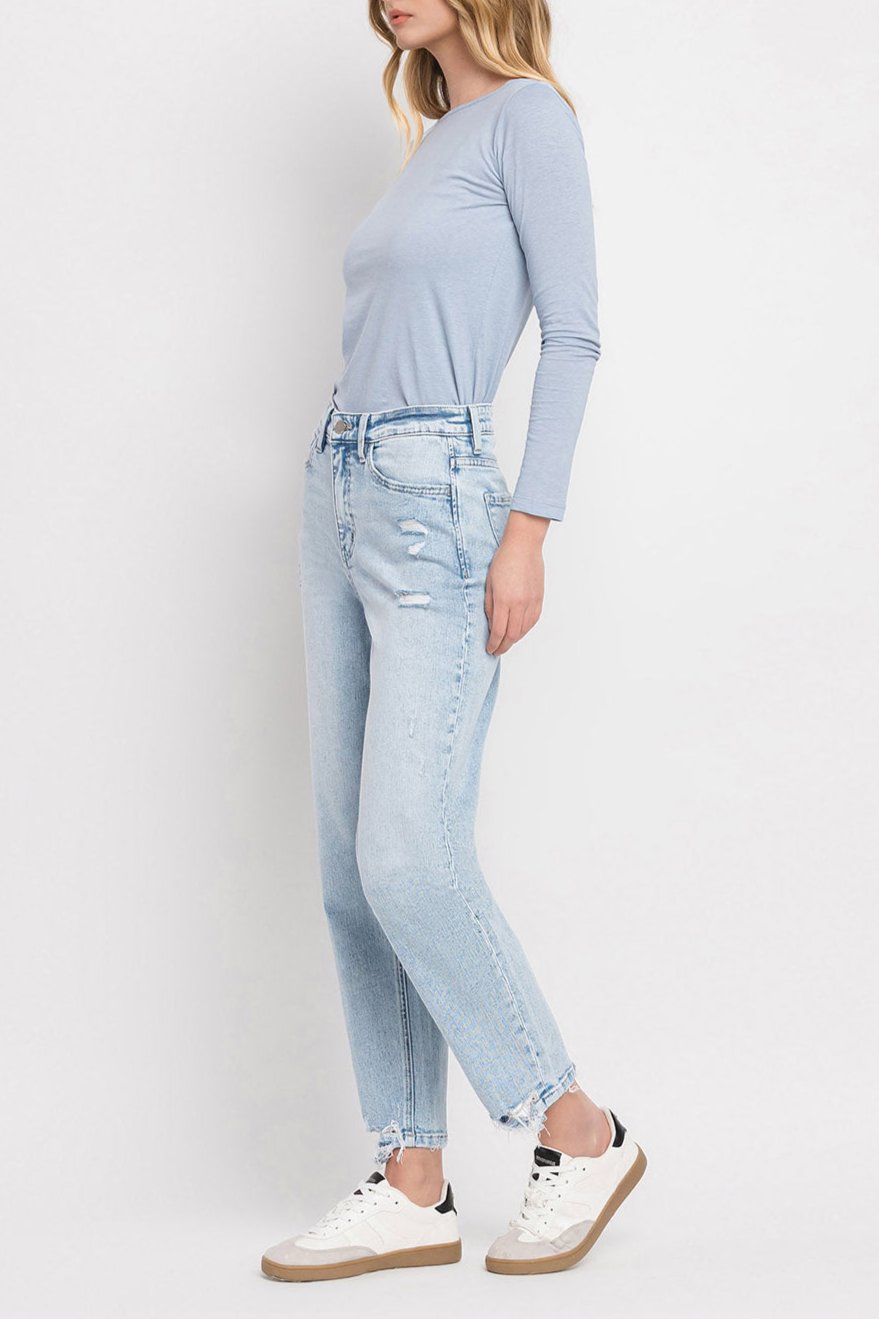 Flying Monkey - Super High Rise Barrel Leg Jeans - F5677 - SaltTree