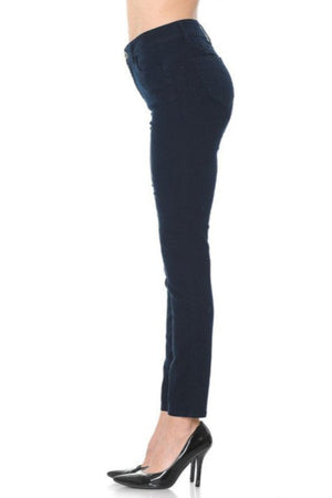 Wax Jean - Push Up High Rise Colored Twill Pants - 90168