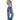 Wax Jean - High Rise Potassium Wash Basic Straight Leg Jeans (30" Inseam) - 90380-SaltTree