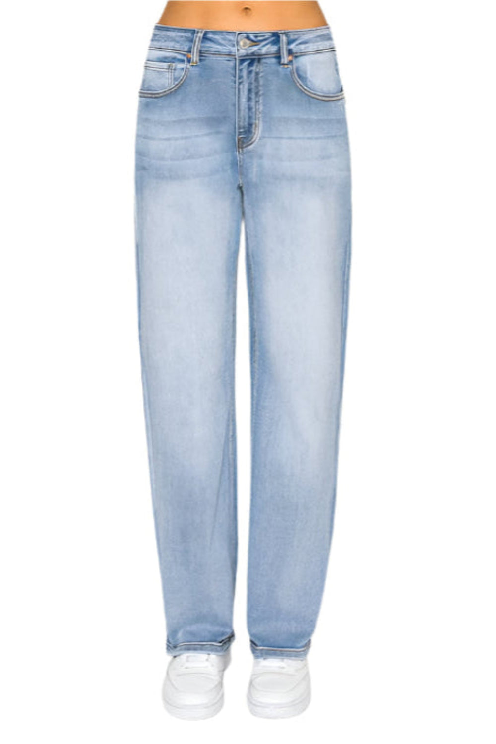 Wax Jean - Potassium Wash Basic Straight Jeans - 90380 - SaltTree