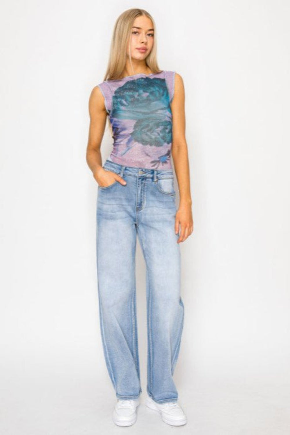 Wax Jean - Potassium Wash Basic Straight Jeans - 90380 - SaltTree