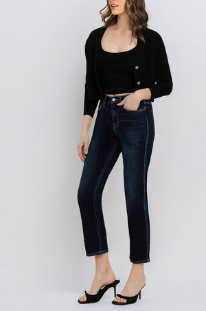 Flying Monkey - High Rise Cropped Straight Jeans - BY4446A