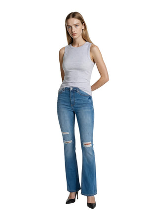 Wax Jean - Women's Butt Lifting Flare Jeans - High Rise Y2K Vintage Style - 90261