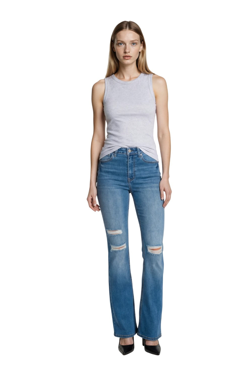 Wax Jean - Women's Butt Lifting Flare Jeans - High Rise Y2K Vintage Style - 90261