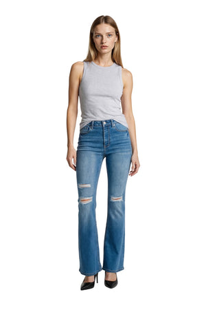 Wax Jean - Women's Butt Lifting Flare Jeans - High Rise Y2K Vintage Style - 90261