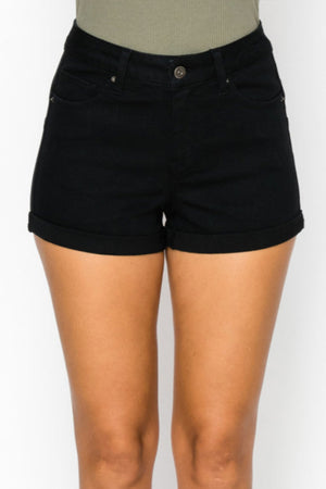 Wax Jean - High Waist Push Up Denim Shorts in Repreve - 90232