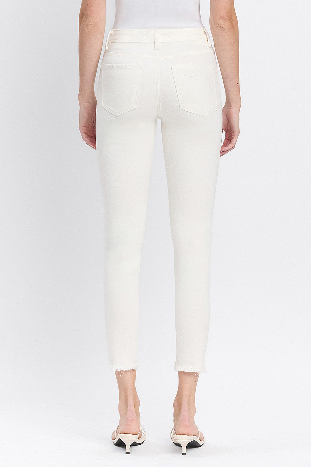 Flying Monkey - Exhilaration - High Rise Button Up Skinny Jeans - F4760 - SaltTree