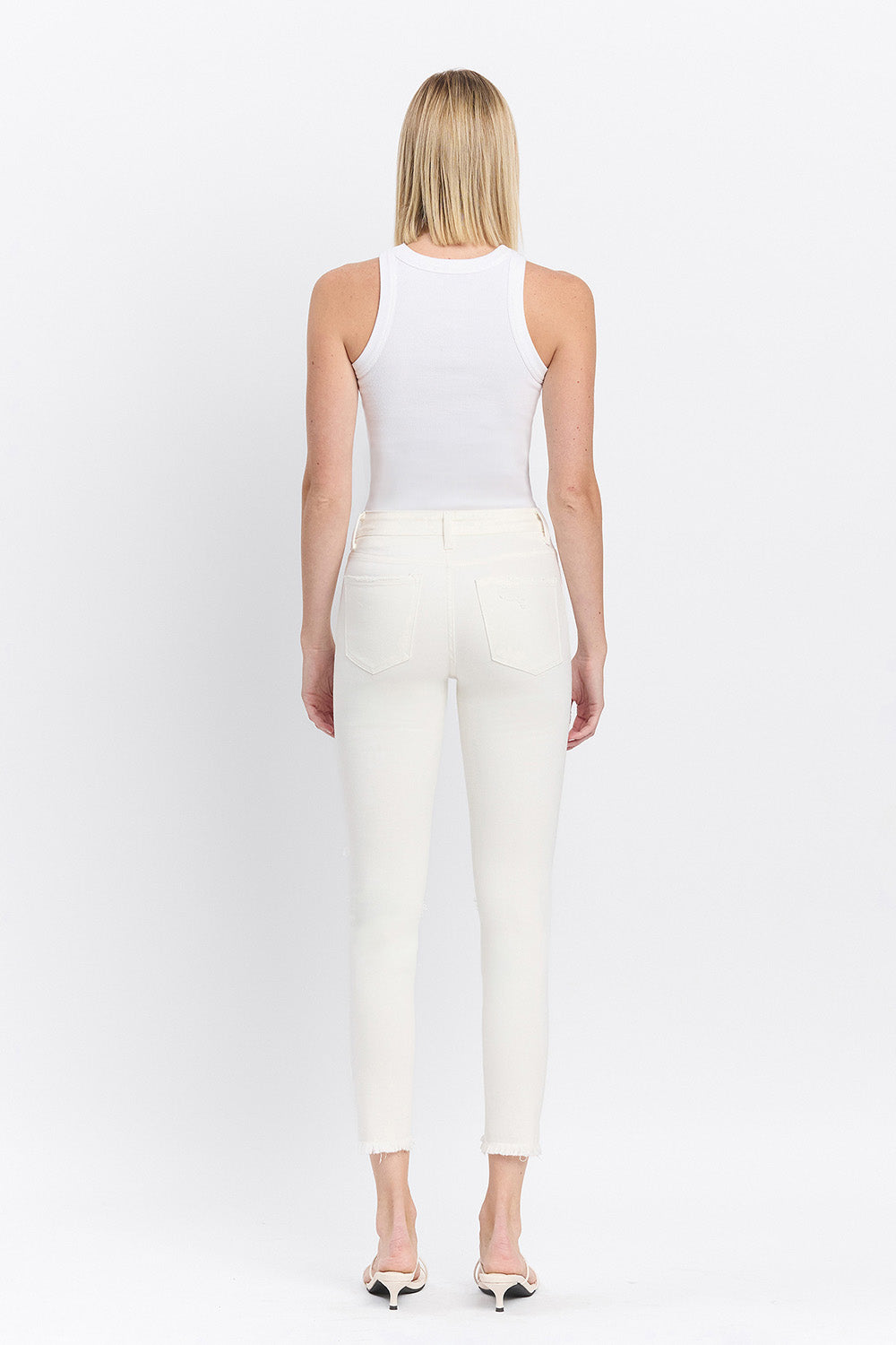 Flying Monkey - Exhilaration - High Rise Button Up Skinny Jeans - F4760 - SaltTree