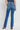 Flying Monkey - High Rise Distressed Bootcut Jeans with Knee Rip Detail (32" Full Length) - F4847N-SaltTree