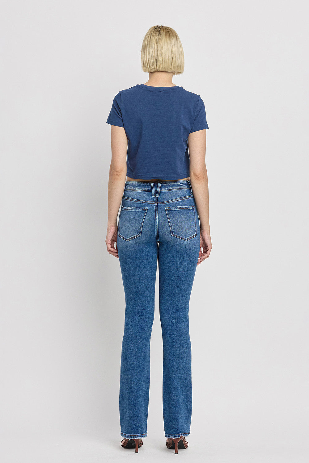 Flying Monkey - Independent Studies - Stretch High rise Straight Leg Jean - F4847N - SaltTree