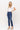 Flying Monkey - Mid Rise Ankle Slim Straight Jeans With Subtle Distressing (28" Inseam) - F4999-SaltTree