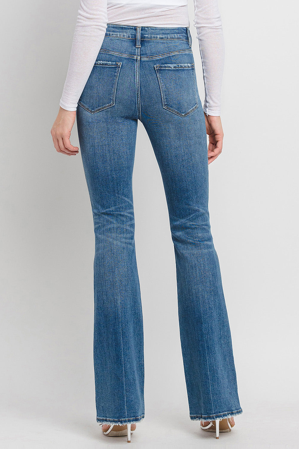 Flying Monkey - High Rise Full Length Bootcut Jeans - F5099 - SaltTree