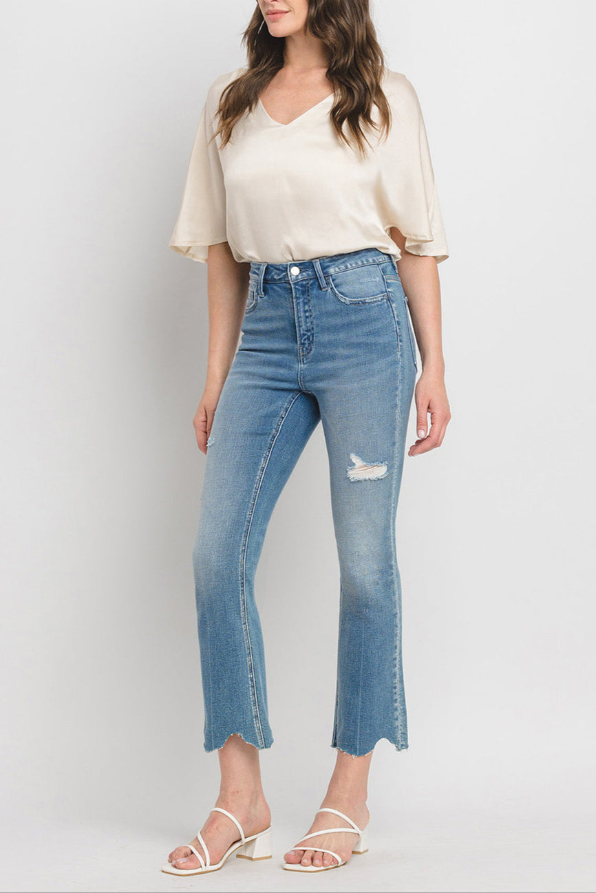 Flying Monkey - Inventive - High Rise Kick Flare - F5120 - SaltTree