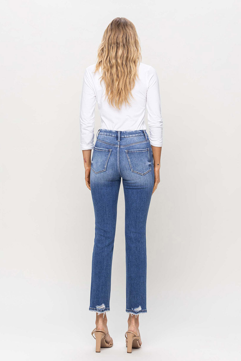 Flying Monkey - High Rise Slim Straight Jean - F5124 - SaltTree